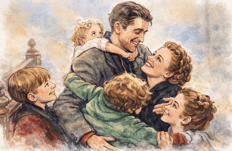 Its a Wonderful Life illustration
